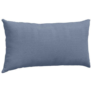 Μαξιλάρι Καναπέ 2 pcs Μπλε 80 x 40 cm Υφασμάτινο Κορντουρά