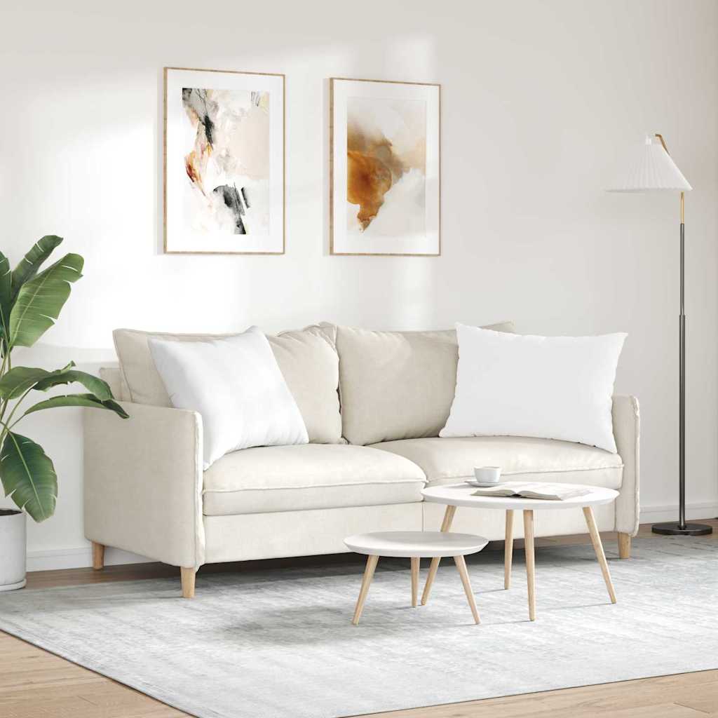 Μαξιλάρι Καναπέ 2 pcs Λευκό 70 x 50 cm ύφασμα