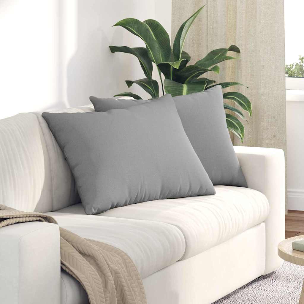 Μαξιλάρι Καναπέ 2 pcs Σκίουρος Γκρί 70 x 50 cm ύφασμα