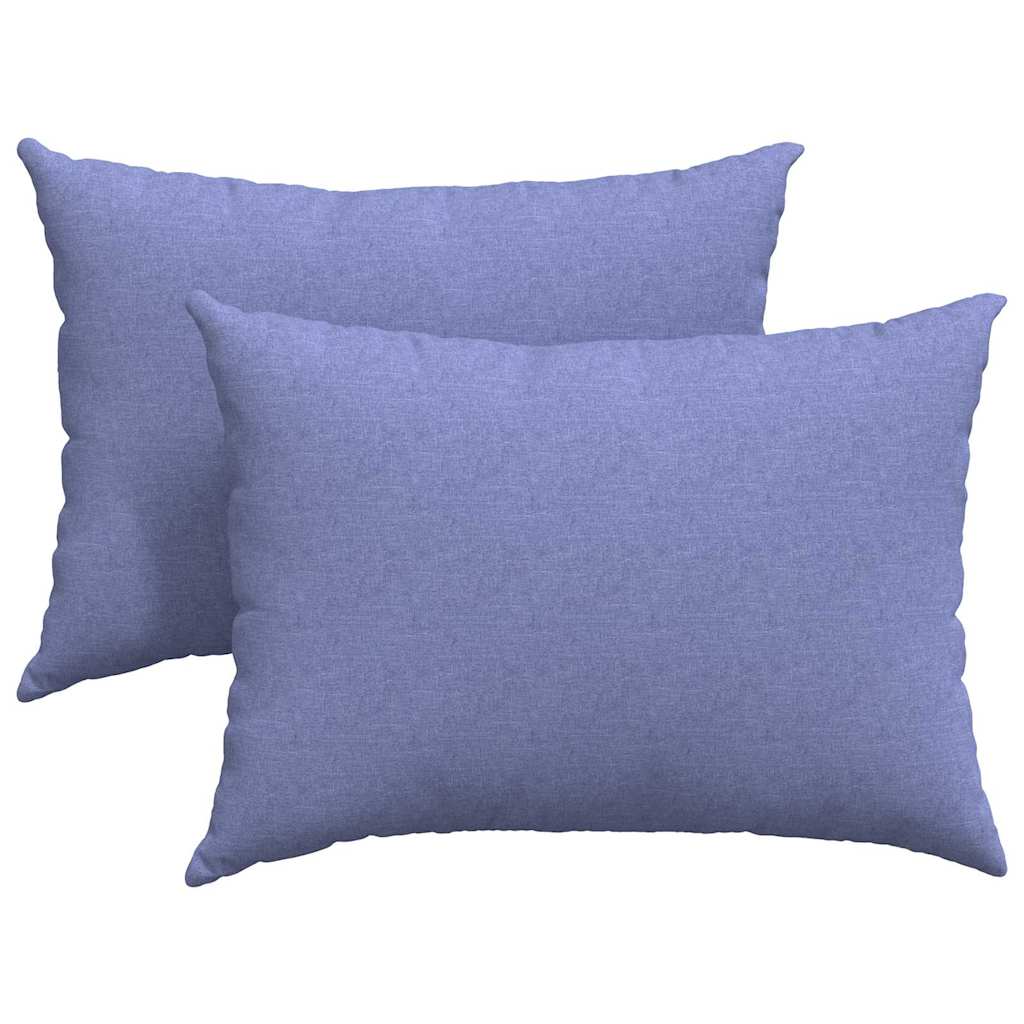 Μαξιλάρι Καναπέ 2 pcs Μπλε τζην 70 x 50 cm ύφασμα