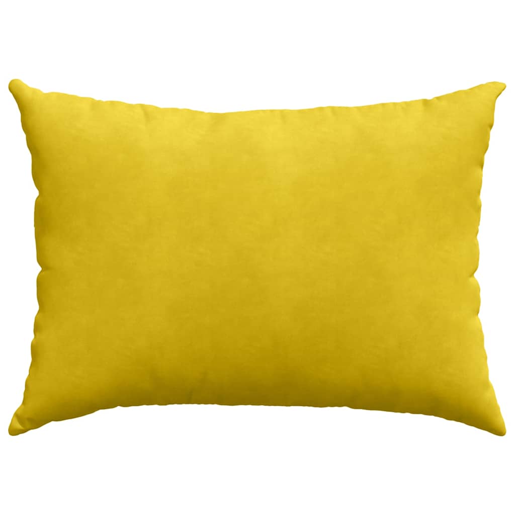 Μαξιλάρι Καναπέ 2 pcs Κίτρινο 70 x 50 cm Υφασμάτινο Κορντουρά