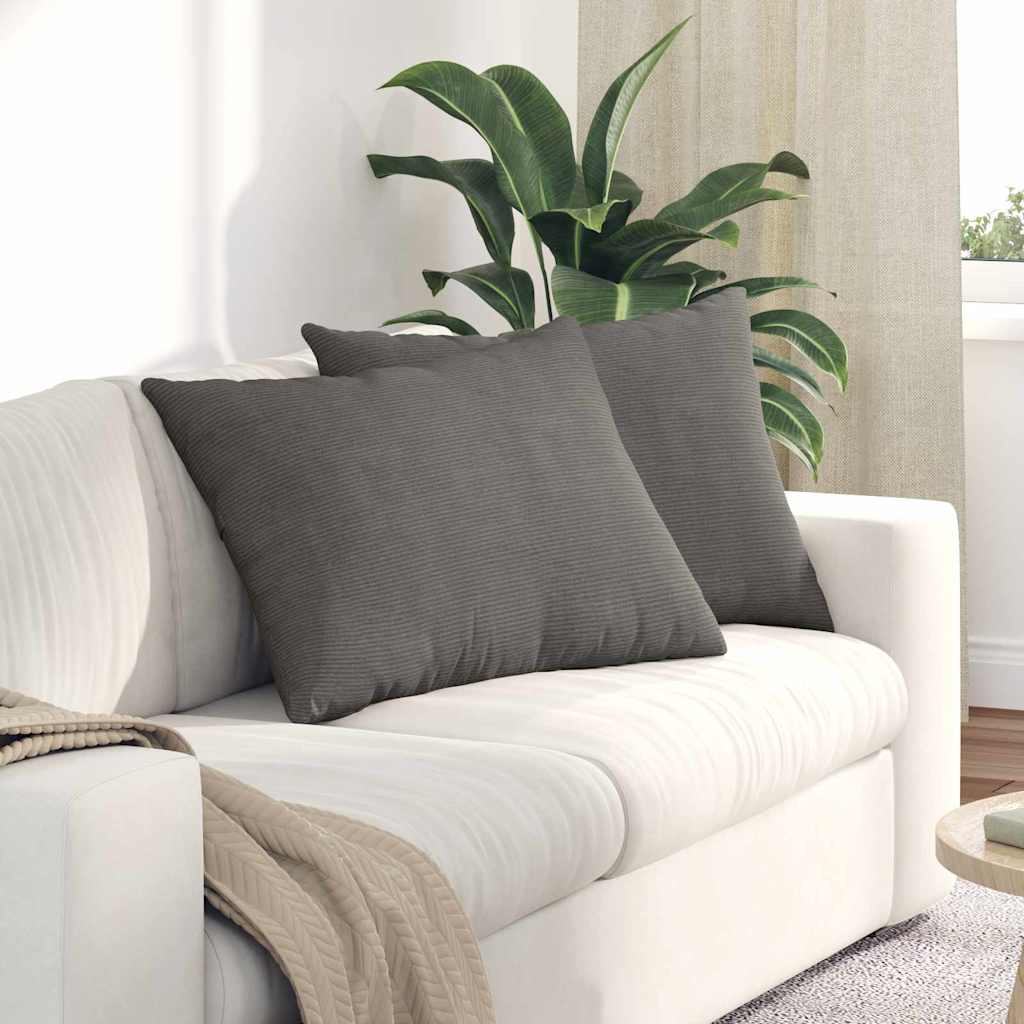 Μαξιλάρι Καναπέ 2 pcs Ανοιχτό γκρι 70 x 50 cm