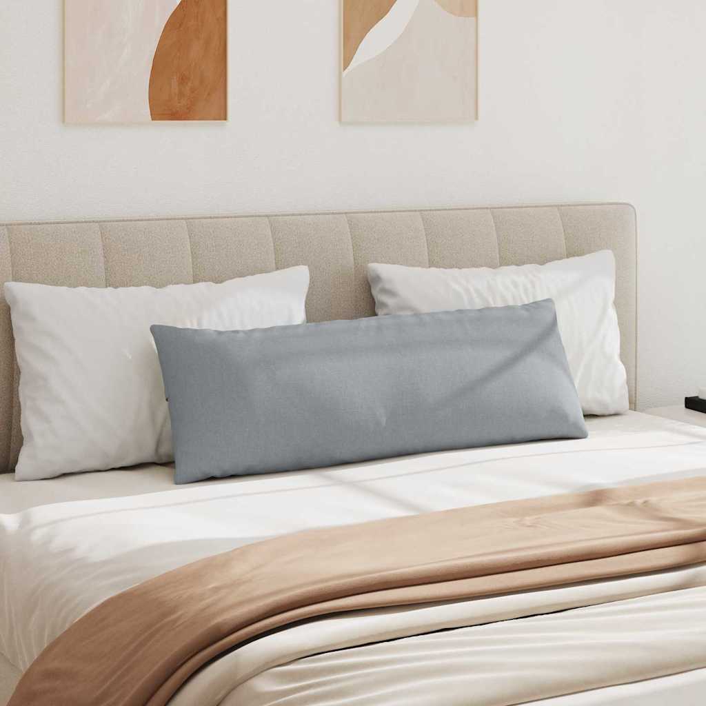 Μαξιλάρι Καναπέ 2 pcs Ανοιχτό γκρι 120 x 40 cm ύφασμα