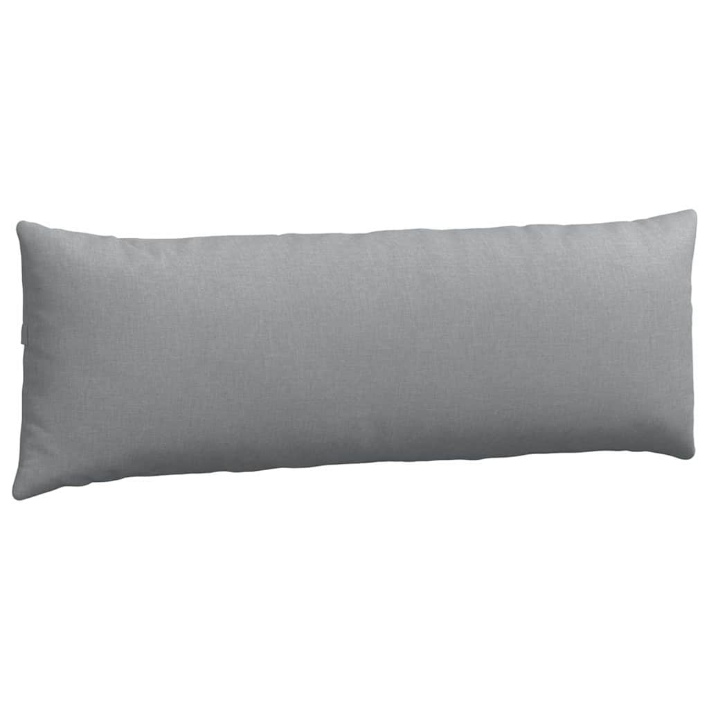 Μαξιλάρι Καναπέ 2 pcs Ανοιχτό γκρι 120 x 40 cm ύφασμα