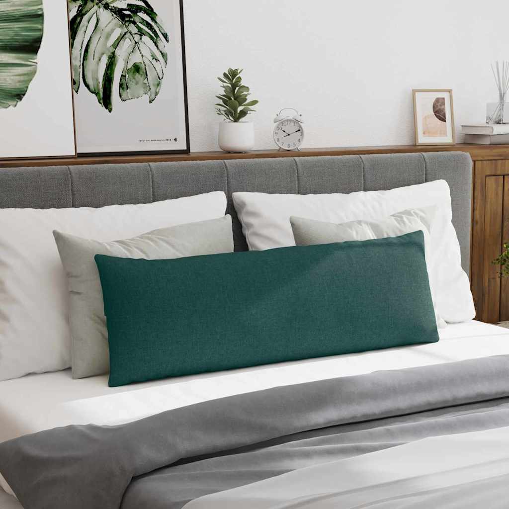 Μαξιλάρι Καναπέ 2 pcs Σκούρο Πράσινο 120 x 40 cm ύφασμα