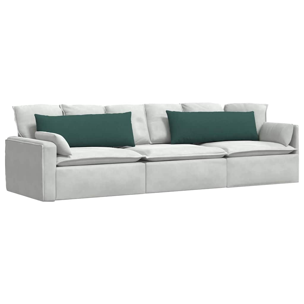 Μαξιλάρι Καναπέ 2 pcs Σκούρο Πράσινο 120 x 40 cm ύφασμα