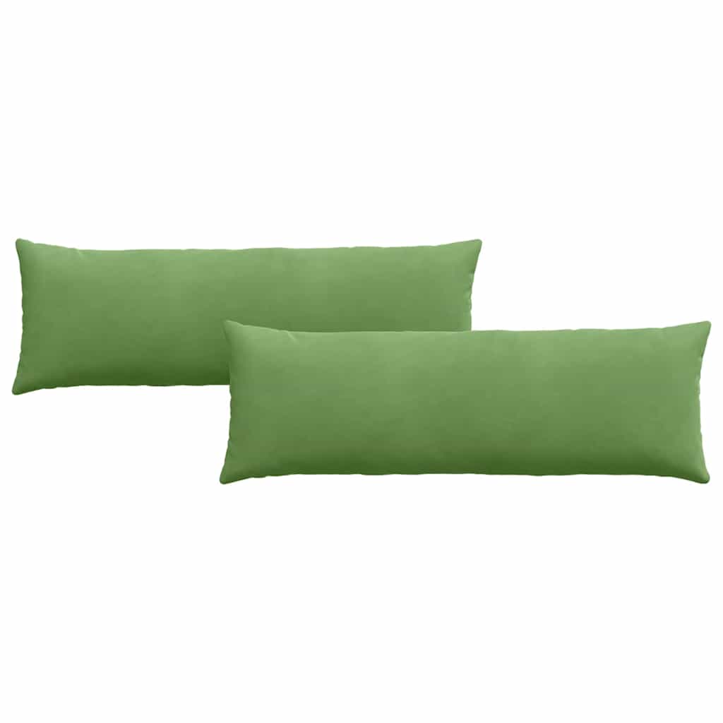 Μαξιλάρι Καναπέ 2 pcs Ανοιχτό πράσινο 120 x 40 cm