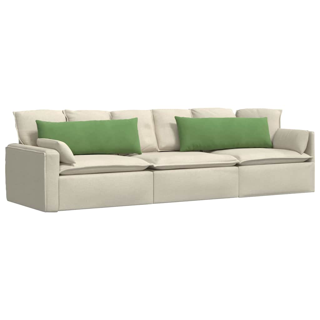 Μαξιλάρι Καναπέ 2 pcs Ανοιχτό πράσινο 120 x 40 cm