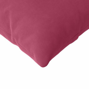 Μαξιλάρι Καναπέ 2 pcs Κόκκινο 120 x 40 cm Υφασμάτινο Κορντουρά