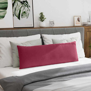 Μαξιλάρι Καναπέ 2 pcs Κόκκινο 120 x 40 cm Υφασμάτινο Κορντουρά