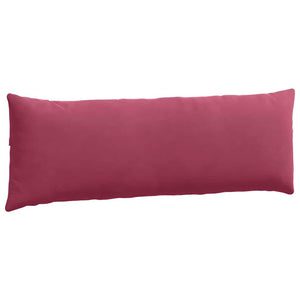 Μαξιλάρι Καναπέ 2 pcs Κόκκινο 120 x 40 cm Υφασμάτινο Κορντουρά