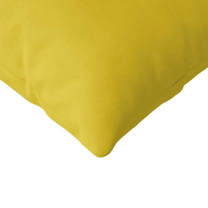Μαξιλάρι Καναπέ 2 pcs Κίτρινο 120 x 40 cm Υφασμάτινο Κορντουρά