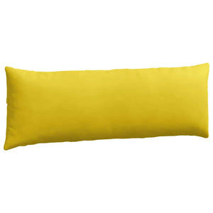 Μαξιλάρι Καναπέ 2 pcs Κίτρινο 120 x 40 cm Υφασμάτινο Κορντουρά