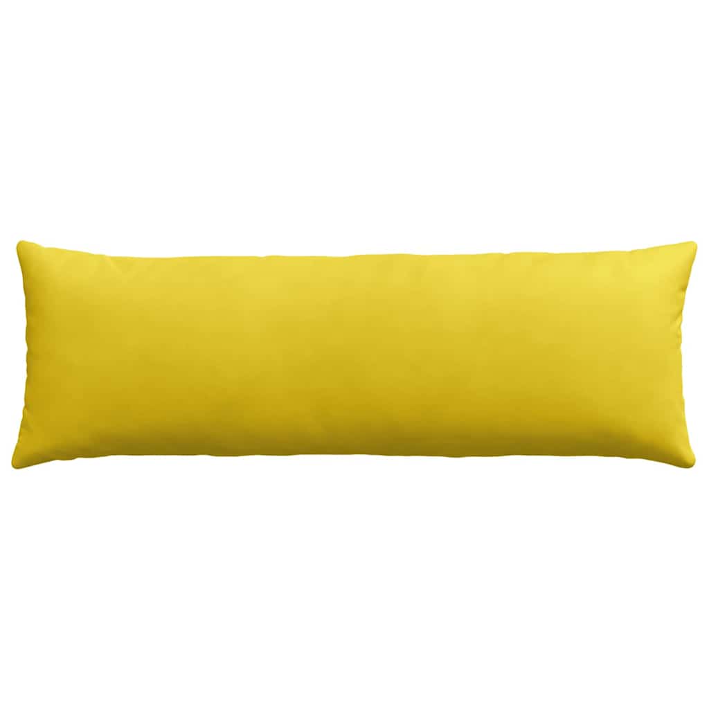 Μαξιλάρι Καναπέ 2 pcs Κίτρινο 120 x 40 cm Υφασμάτινο Κορντουρά
