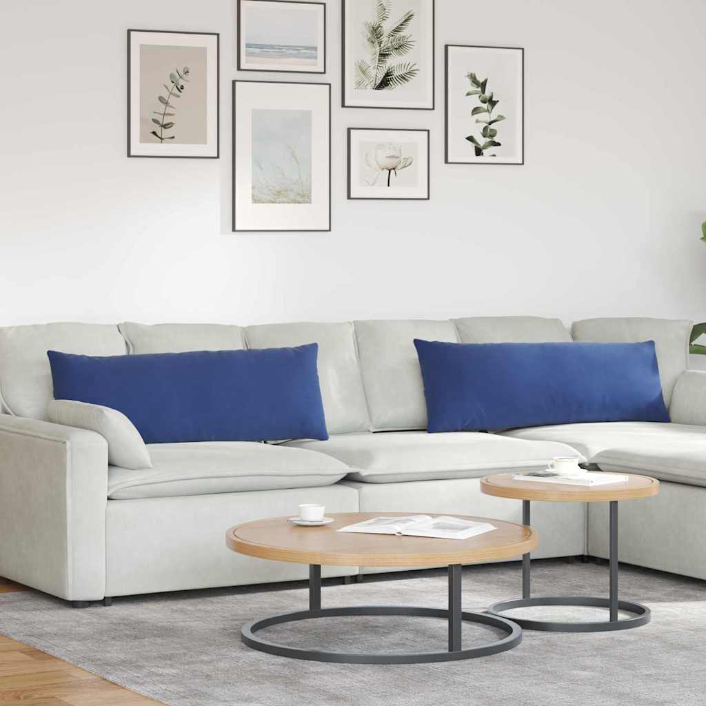 Μαξιλάρι Καναπέ 2 pcs Μπλε Αστυνομίας 120 x 40 cm
