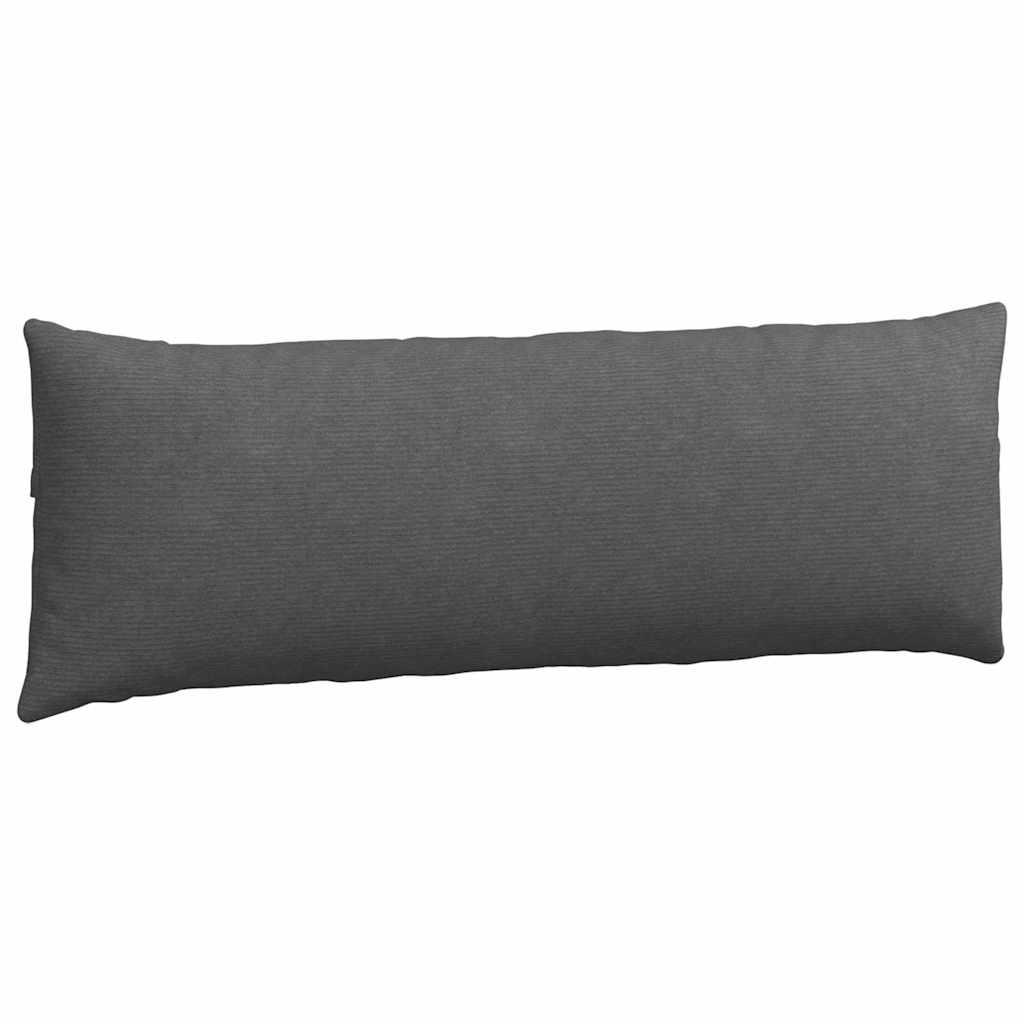 Μαξιλάρι Καναπέ 2 pcs Σκούρο Γκρι 120 x 40 cm