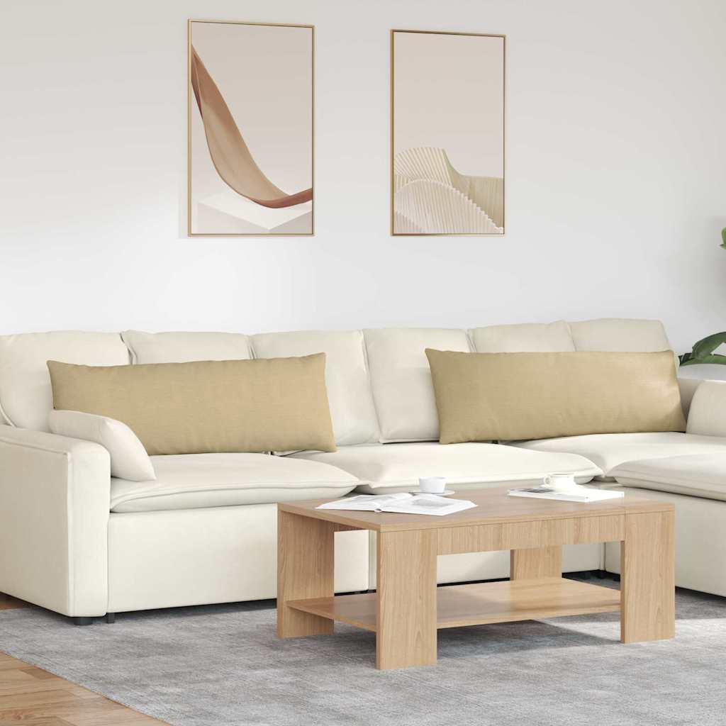 Μαξιλάρι Καναπέ 2 pcs Γκρι Πράσινο 120 x 40 cm