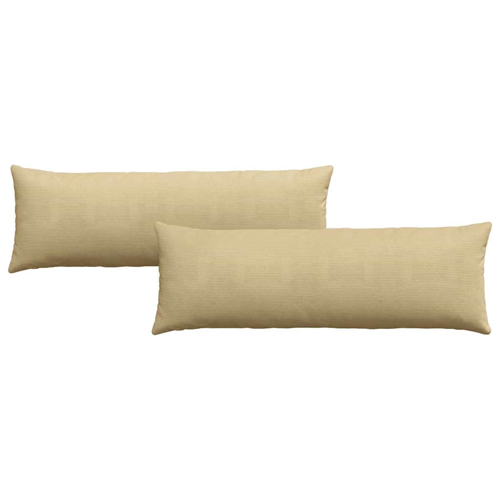 Μαξιλάρι Καναπέ 2 pcs Γκρι Πράσινο 120 x 40 cm