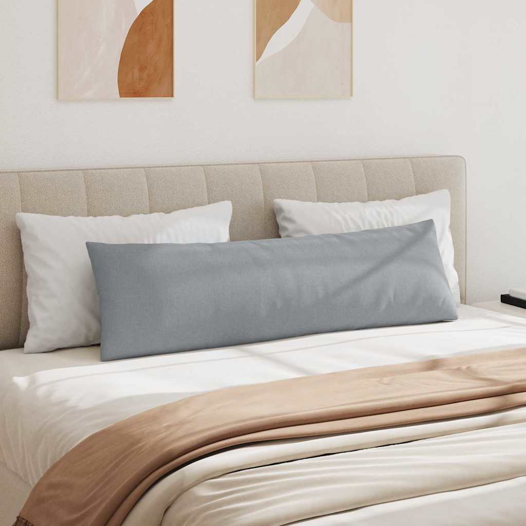 Μαξιλάρι Καναπέ 2 pcs Ανοιχτό γκρι 145 x 40 εκ. ύφασμα