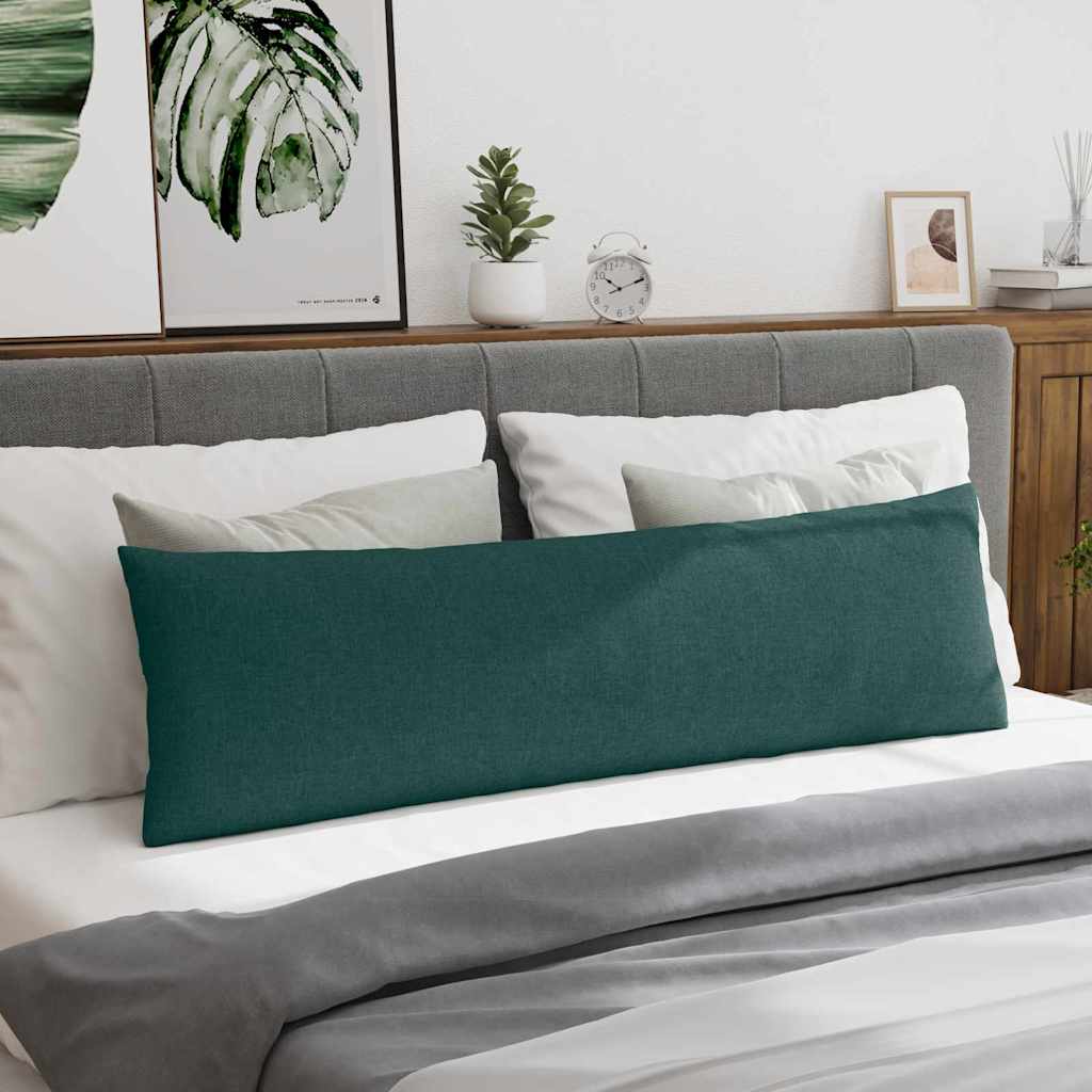 Μαξιλάρι Καναπέ 2 pcs Σκούρο Πράσινο 145 x 40 εκ. ύφασμα