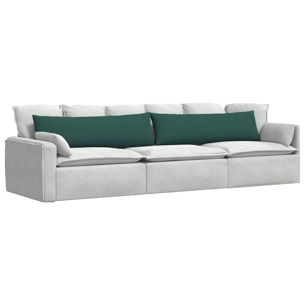 Μαξιλάρι Καναπέ 2 pcs Σκούρο Πράσινο 145 x 40 εκ. ύφασμα