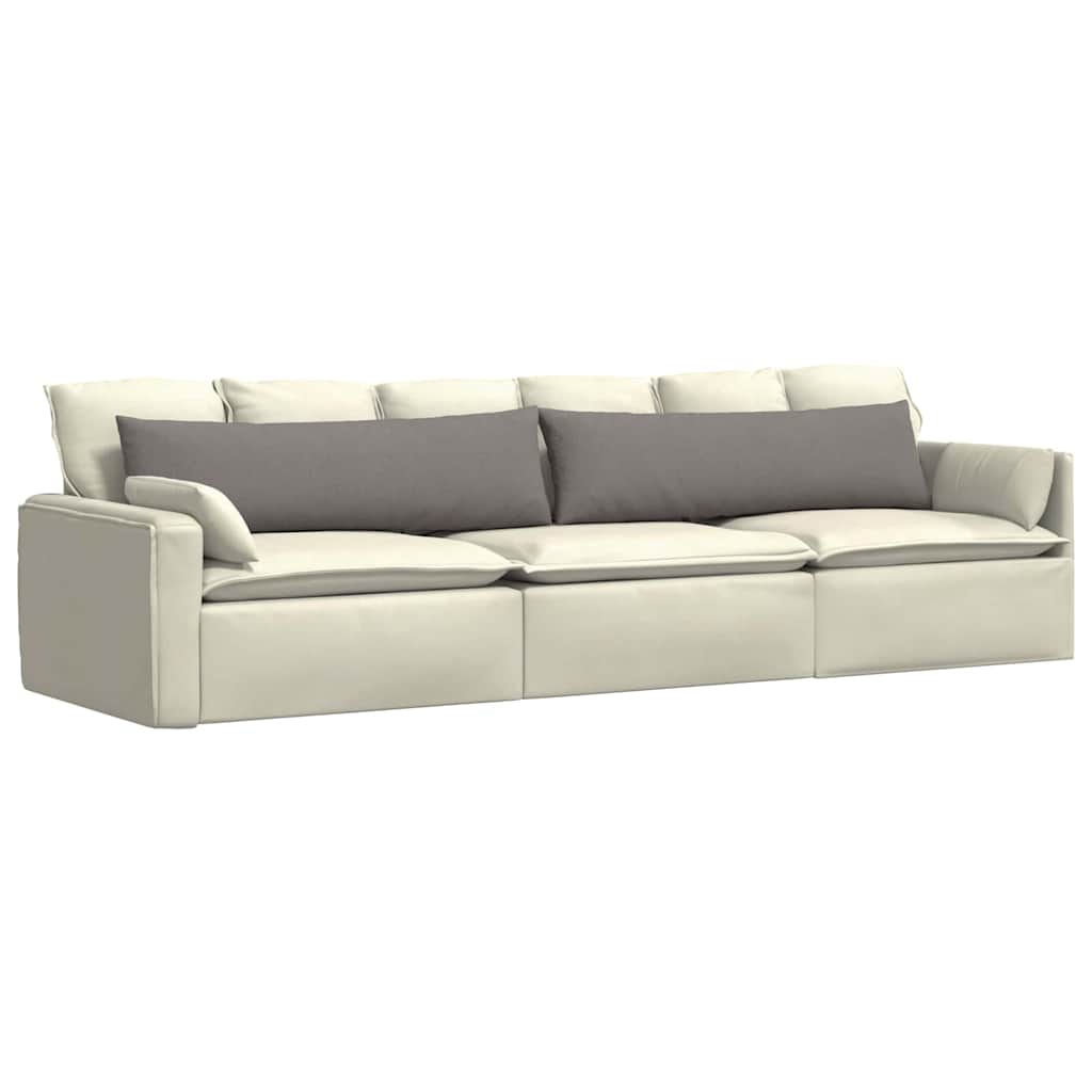 Μαξιλάρι Καναπέ 2 pcs Taupe 145 x 40 εκ. ύφασμα