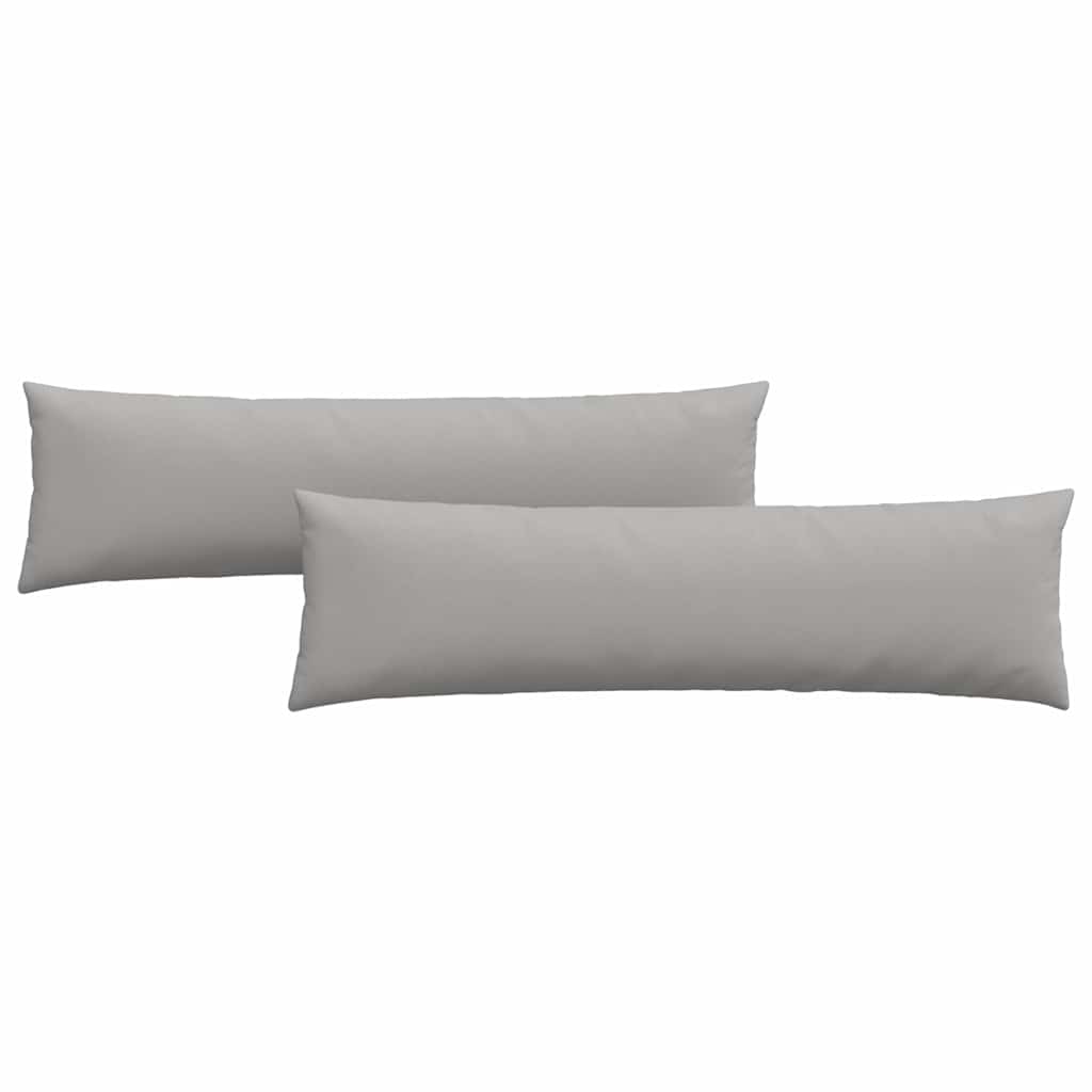 Μαξιλάρι Καναπέ 2 pcs Σκίουρος Γκρί 145 x 40 εκ. ύφασμα