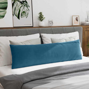 Μαξιλάρι Καναπέ 2 pcs Μπλε 145 x 40 εκ. Υφασμάτινο Κορντουρά - Pakobazaar