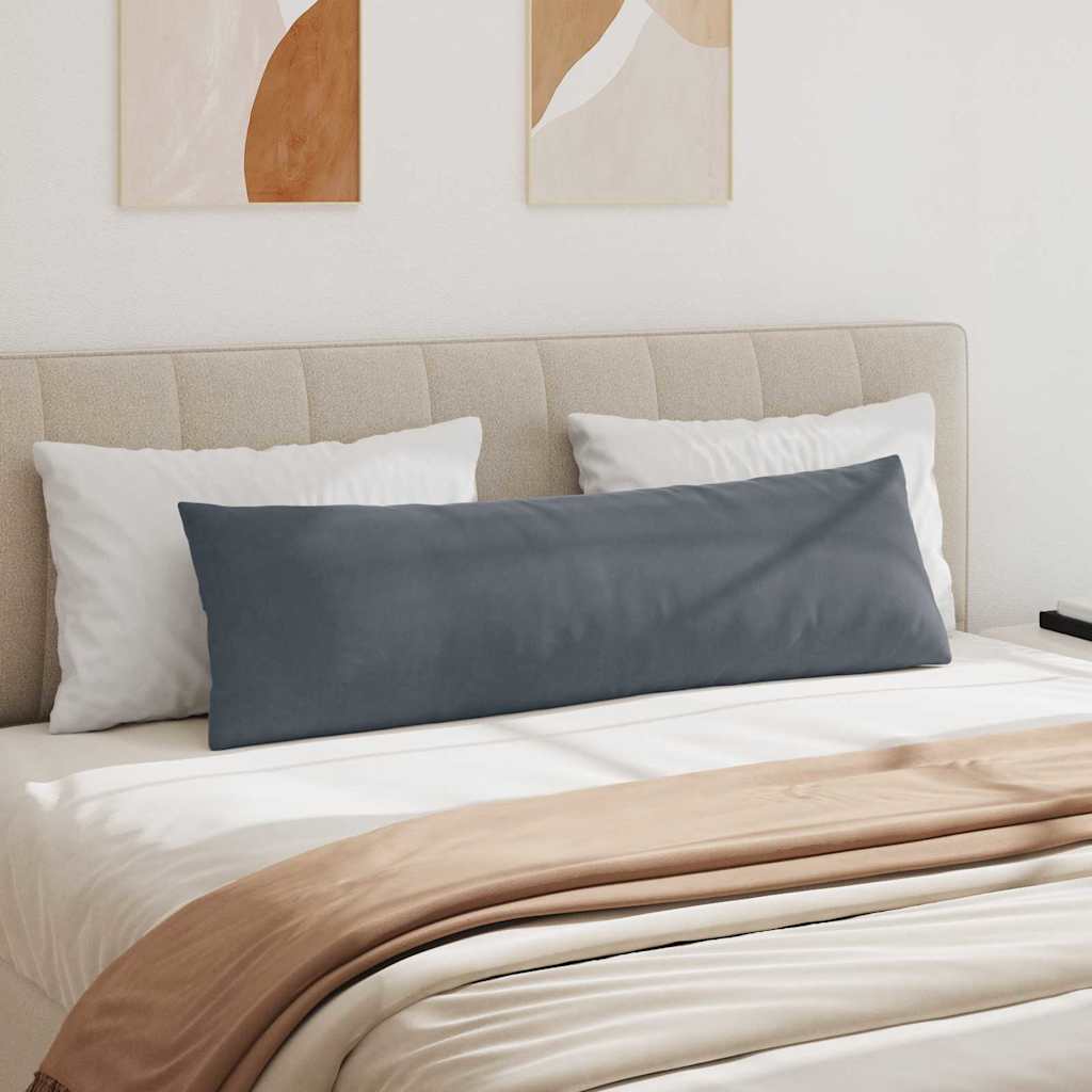 Μαξιλάρι Καναπέ 2 pcs Σκούρο Γκρι 145 x 40 εκ.