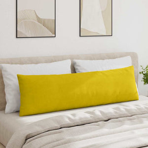 Μαξιλάρι Καναπέ 2 pcs Κίτρινο 145 x 40 εκ. Υφασμάτινο Κορντουρά
