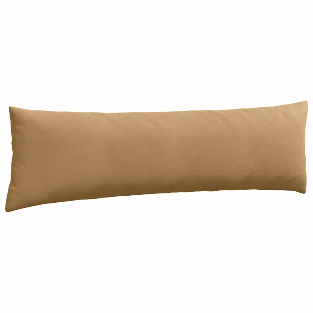 Μαξιλάρι Καναπέ 2 pcs Καφέ 145 x 40 εκ. Υφασμάτινο Κορντουρά