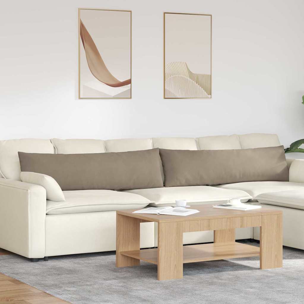 Μαξιλάρι Καναπέ 2 pcs Taupe 145 x 40 εκ. ύφασμα