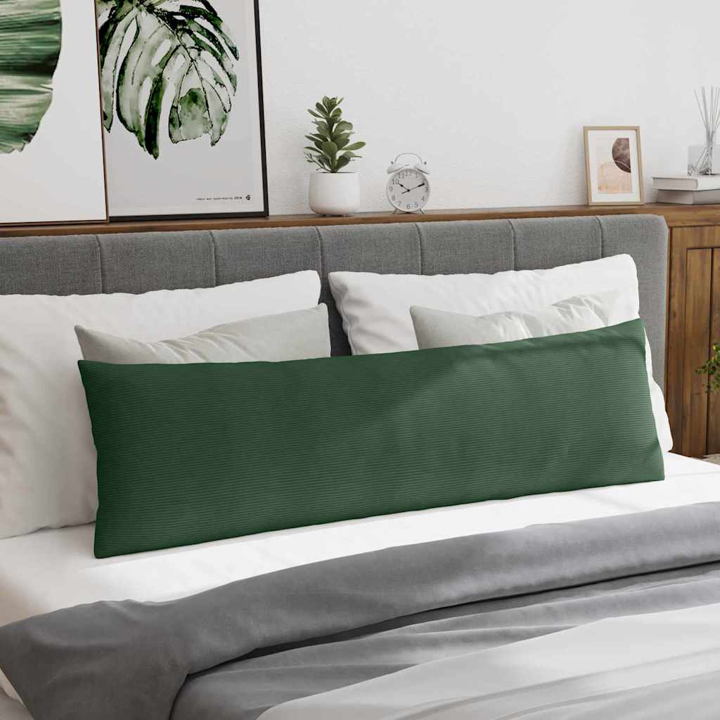 Μαξιλάρι Καναπέ 2 pcs Σκούρο Πράσινο 145 x 40 εκ.