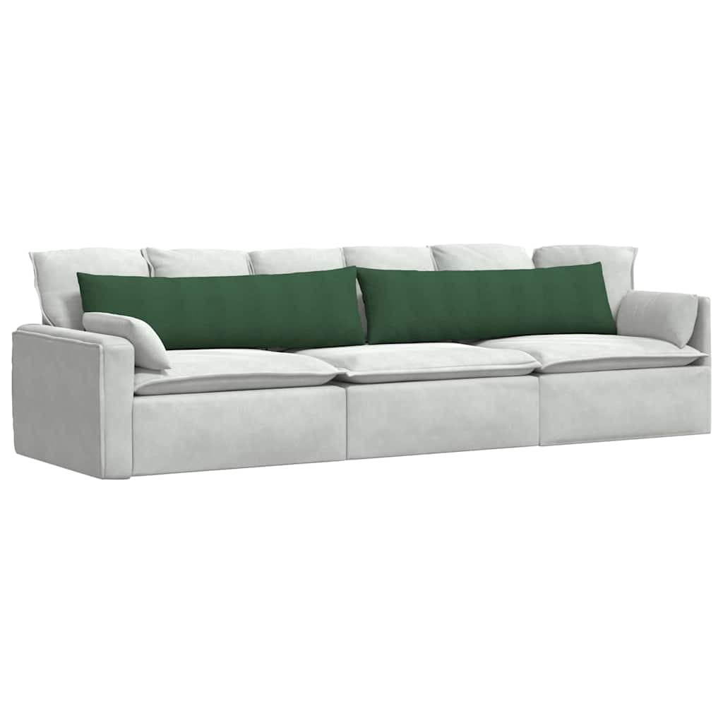Μαξιλάρι Καναπέ 2 pcs Σκούρο Πράσινο 145 x 40 εκ.