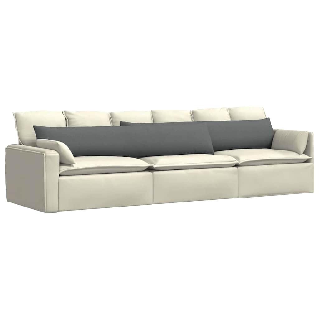 Μαξιλάρι Καναπέ 2 pcs Σκούρο Γκρι 200 x 40 εκ. ύφασμα