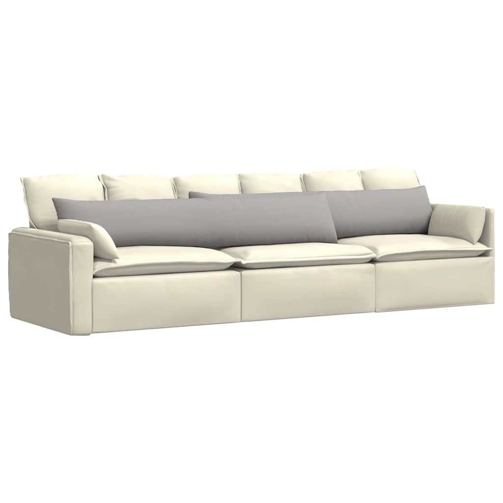Μαξιλάρι Καναπέ 2 pcs Σκίουρος Γκρί 200 x 40 εκ. ύφασμα
