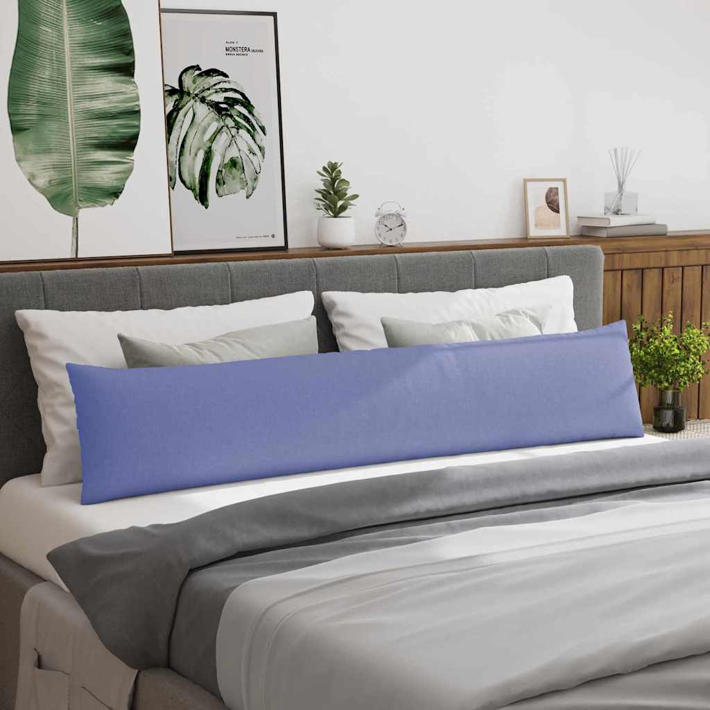 Μαξιλάρι Καναπέ 2 pcs Μπλε τζην 200 x 40 εκ. ύφασμα