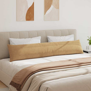 Μαξιλάρι Καναπέ 2 pcs Καφέ 200 x 40 εκ. Υφασμάτινο Κορντουρά