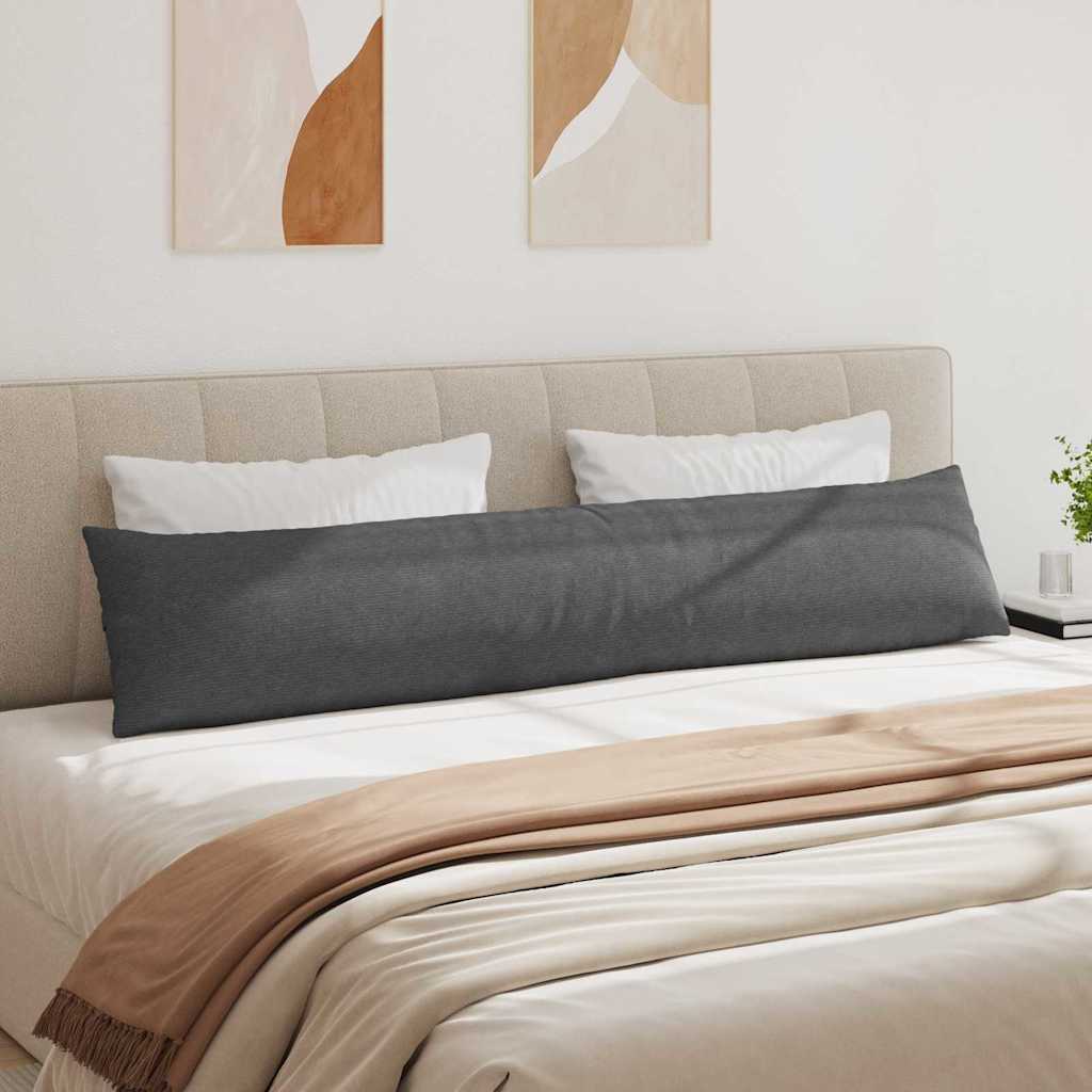 Μαξιλάρι Καναπέ 2 pcs Σκούρο Γκρι 200 x 40 εκ.