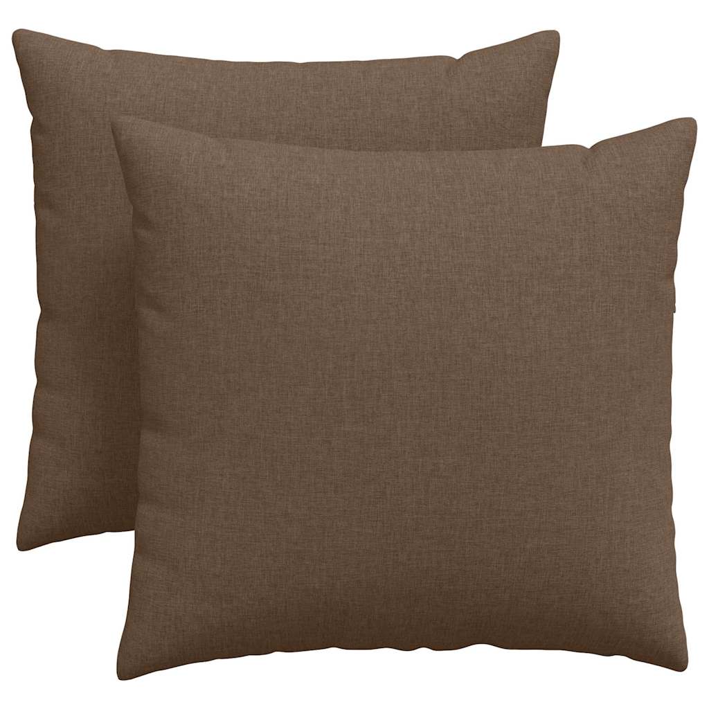 Μαξιλάρι Καναπέ 2 pcs Καφέ 45 x 45 cm ύφασμα
