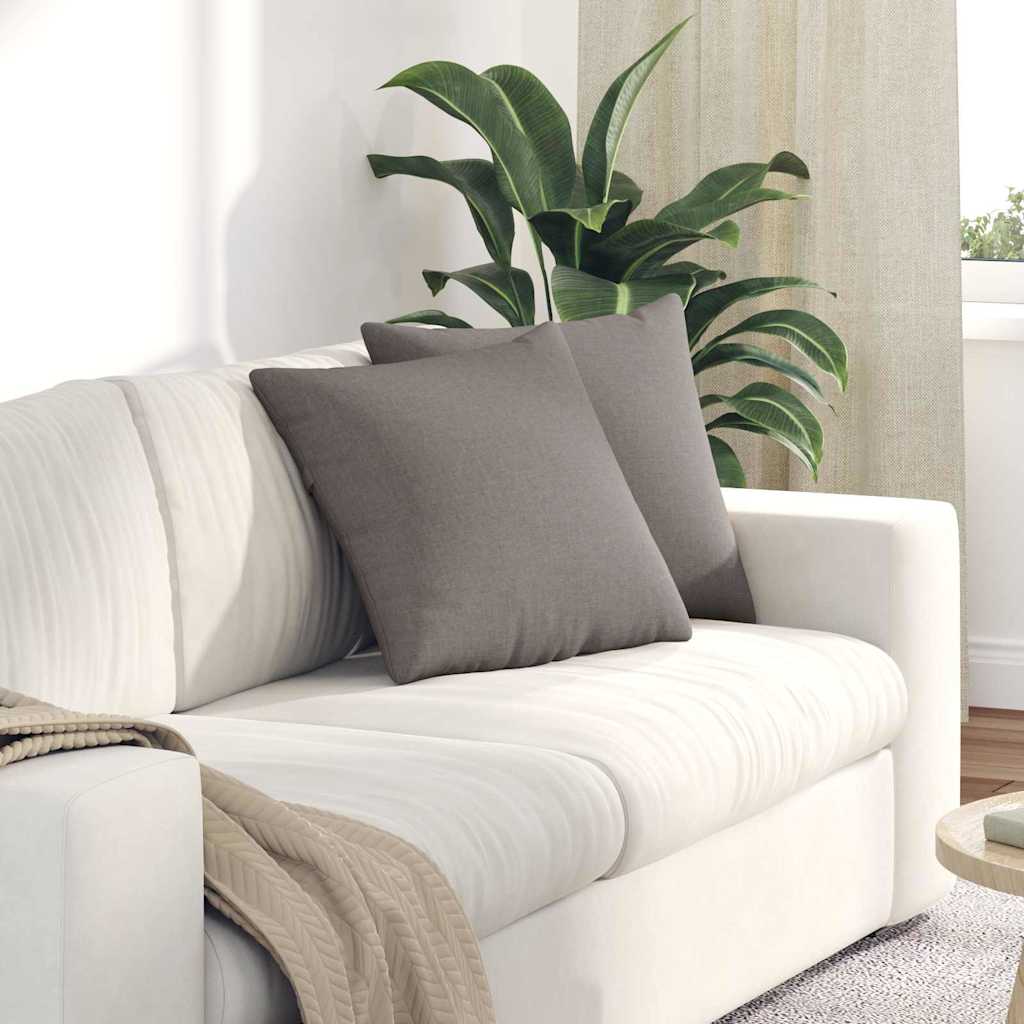 Μαξιλάρι Καναπέ 2 pcs Taupe 45 x 45 cm ύφασμα