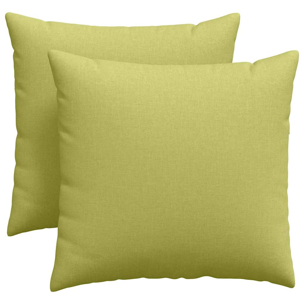 Μαξιλάρι Καναπέ 2 pcs Ανοιχτό Πράσινο 45 x 45 cm ύφασμα