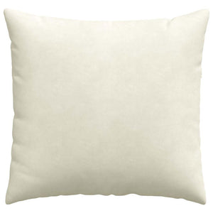 Μαξιλάρι Καναπέ 2 pcs Κρεμ 45 x 45 cm Υφασμάτινο Κορντουρά - Pakobazaar