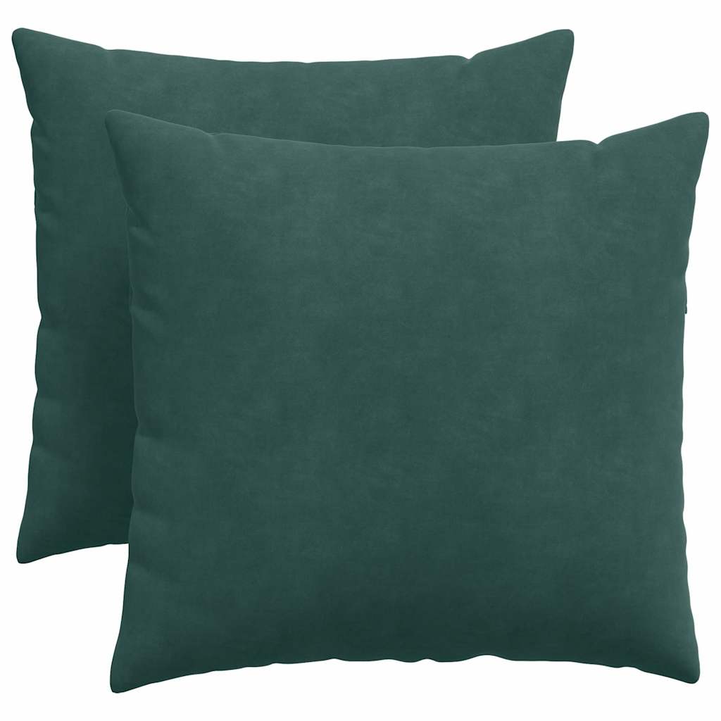 Μαξιλάρι Καναπέ 2 pcs Σκούρο Πράσινο 50 x 50 cm - Pakobazaar