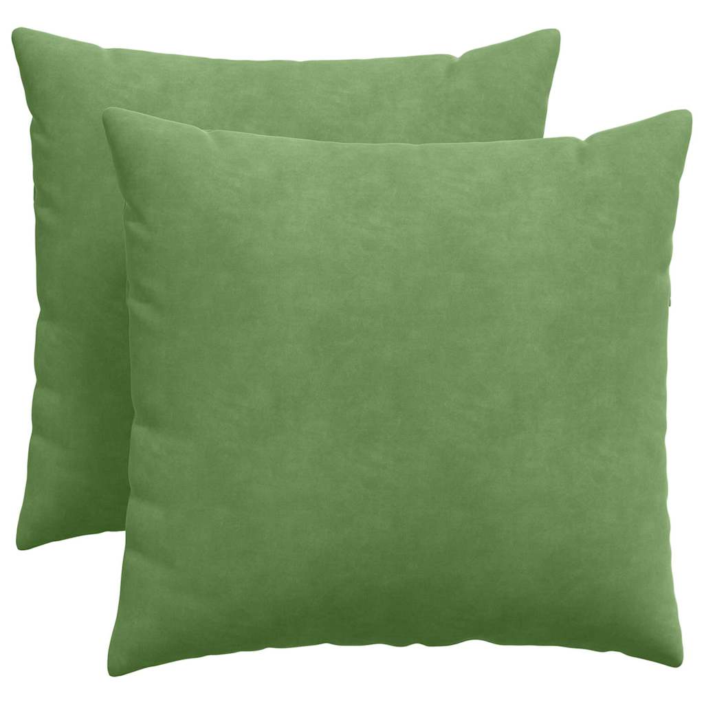Μαξιλάρι Καναπέ 2 pcs Ανοιχτό Πράσινο 50 x 50 cm