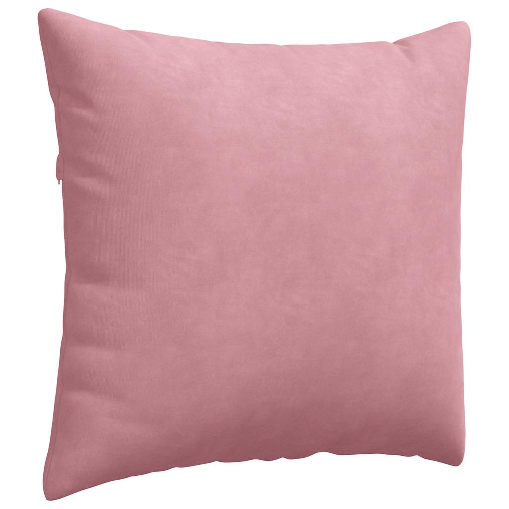 Μαξιλάρι Καναπέ 2 pcs Ροζ 50 x 50 cm Υφασμάτινο Κορντουρά