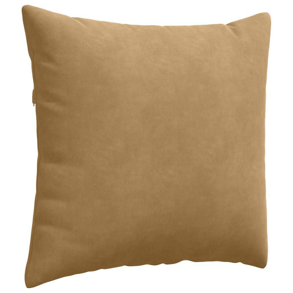 Μαξιλάρι Καναπέ 2 pcs Καφέ 50 x 50 cm Υφασμάτινο Κορντουρά