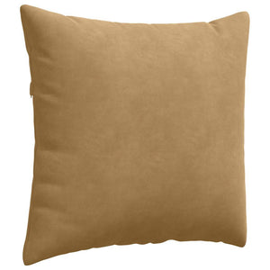 Μαξιλάρι Καναπέ 2 pcs Καφέ 50 x 50 cm Υφασμάτινο Κορντουρά