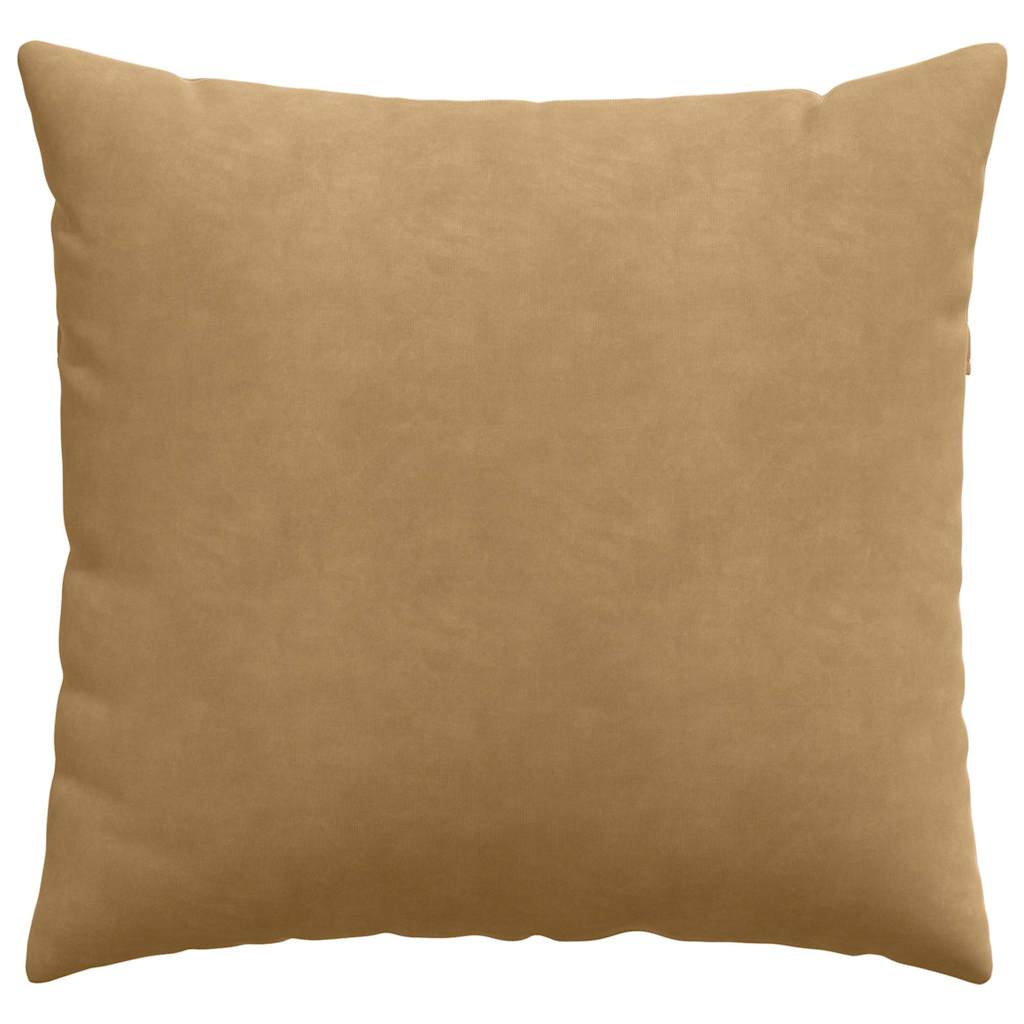 Μαξιλάρι Καναπέ 2 pcs Καφέ 50 x 50 cm Υφασμάτινο Κορντουρά