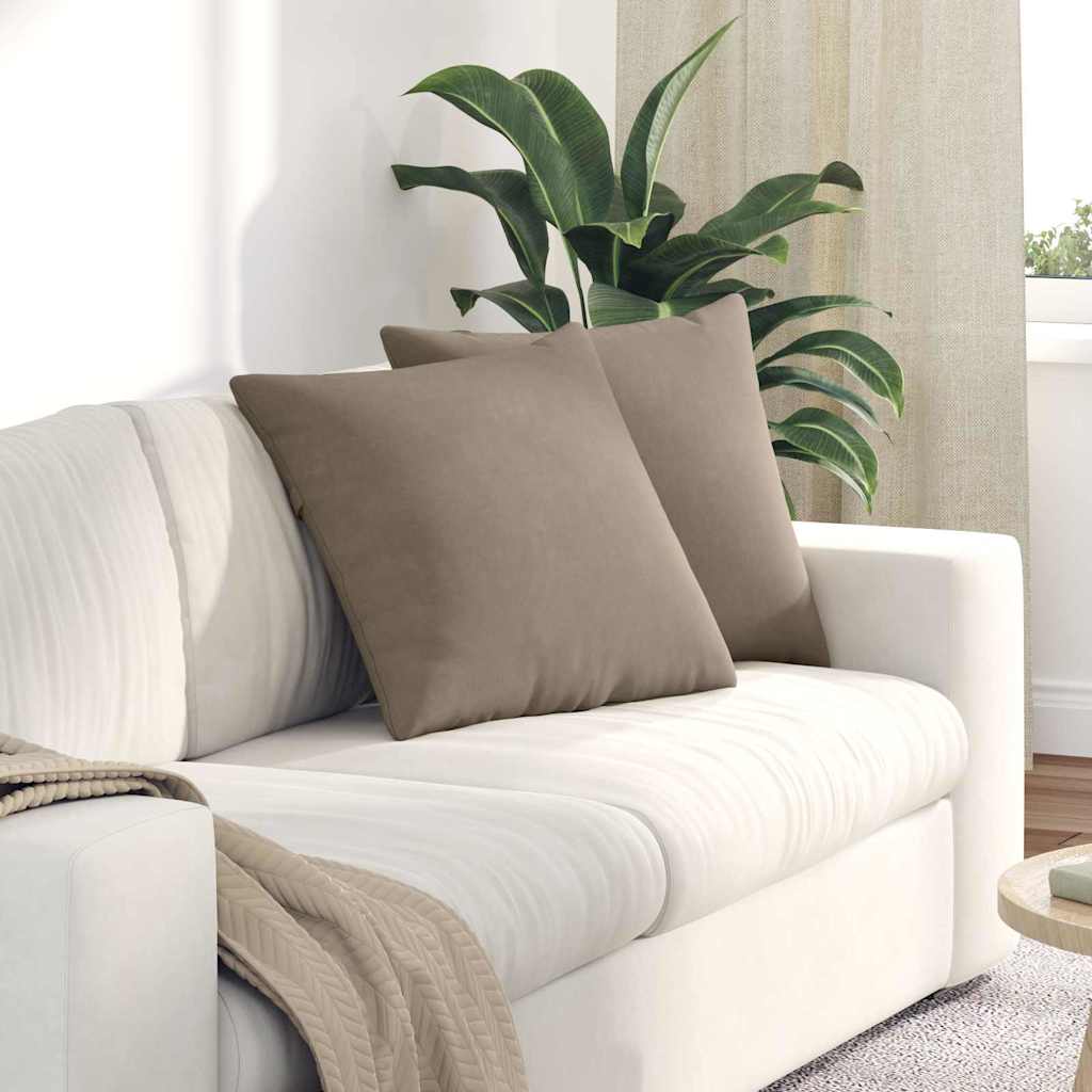 Μαξιλάρι Καναπέ 2 pcs Taupe 50 x 50 cm ύφασμα